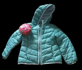 🧵✨ Lot couture : doudoune enfant + panier à aiguilles ✨🧵