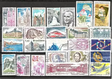 lot de timbres français