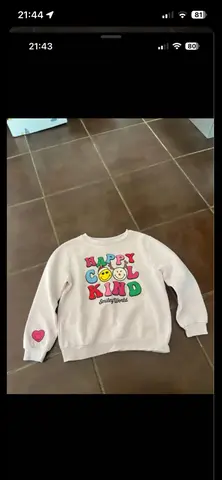 sweat fillette 6/8 ans