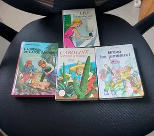 4 livres bibliothèque rose