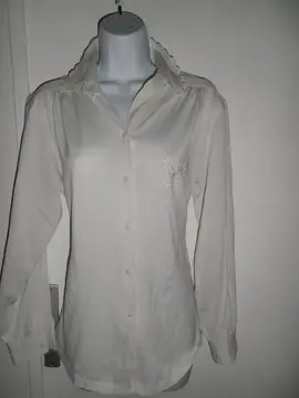 Chemisier col brodé