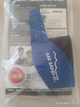 bandeau néoprène et bouchon d'oreille 1-3ans