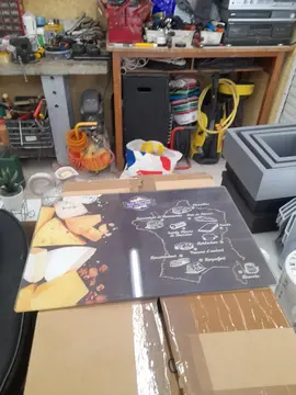 plateau à fromages en verre