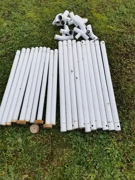 tubes en acier qui s'emboitent pour création bricolage jardinage