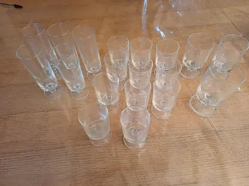 verres différentes tailles