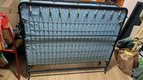 Sommier + matelas pliant 120 cm