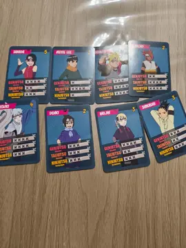 8 cartes Boruto