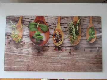 Plaque en verre pour cuisiner