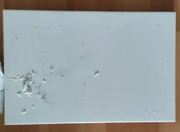 4 grands carreaux de céramique blanc brillant dim 38 x 25