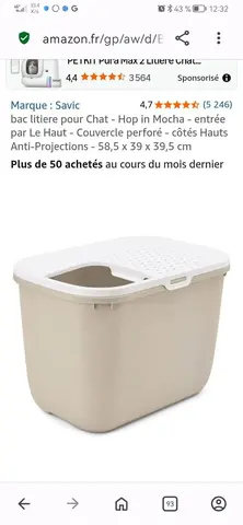 bac litiere pour Chat - entrée par Le Haut