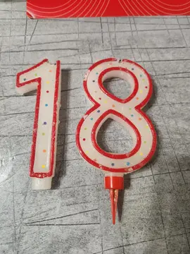 grande bougie chiffre 18