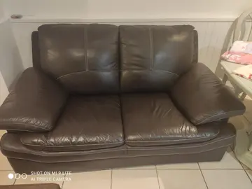 canapé cuir marron