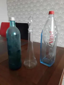 Jolies bouteilles en verre