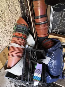 Lot de pot plastique