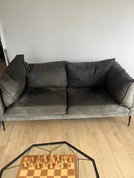 Canapé Gris (90x190cm)