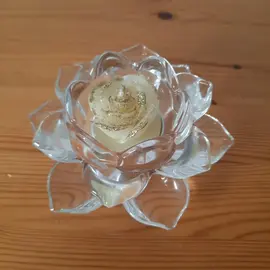 Bougeoir en forme de lotus