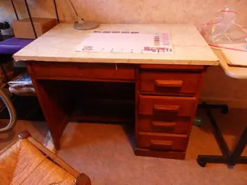 bureau en bois massif