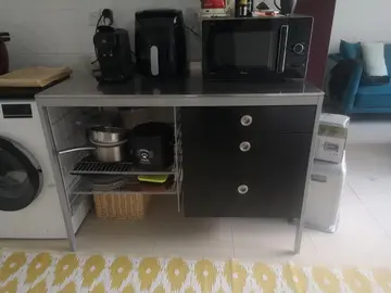 Plan de travail en inox 3 tiroir