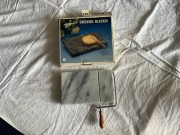 marbre avec fil pour découpe tranches fromage ou foie gras