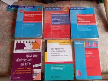 lot de 6 livres (professeur des écoles )