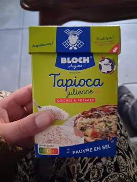 Tapioca pas ouvert