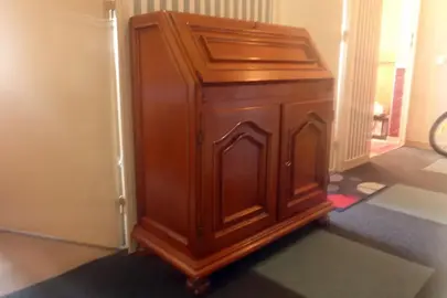 Bureau secrétaire acajou clair