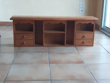 Haut de bureau en pin