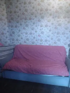 canapé lit style BZ la parure de lit rose n'est pas compris avec.