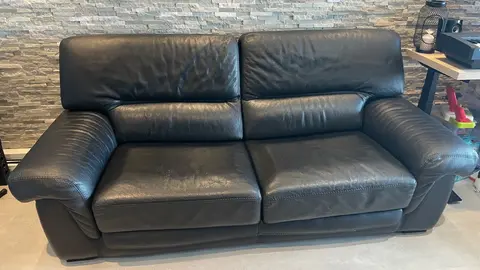 canapé cuir noir
