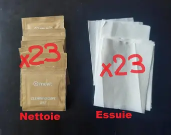x23 Lingettes nettoyantes téléphone