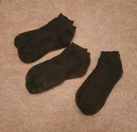 x3 Chaussettes courtes grises 38/41