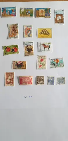 Lot de timbres Tunisie