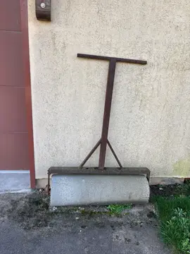 rouleau à gazon en beton