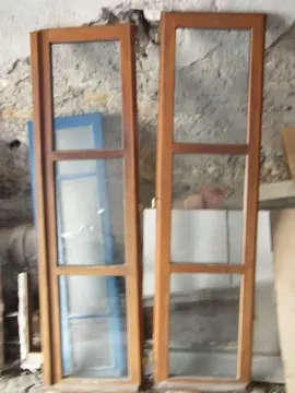 Vantaux de fenêtre bois exotique