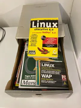 Livre et revues Linux avec CD