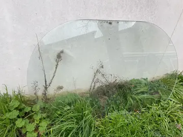 dessus de table en verre