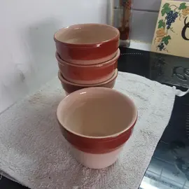 Lot de 4 petites terrines en terre allant au four