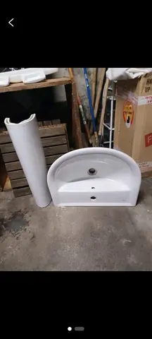 vasque plus tablette et porte savon