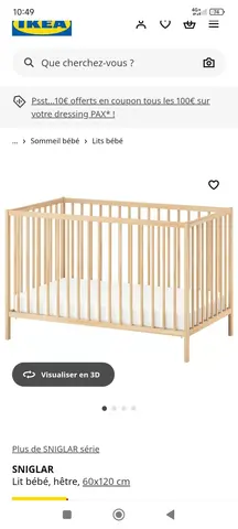 lit barreaux enfant