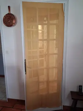 2 paires de rideaux voilage jaune orange