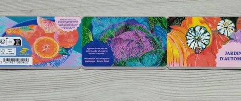 Carnet timbres vide BC2620-Jardin d'automne