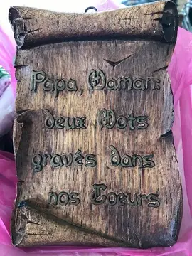 Cadre Parchemin bois 12X17cm