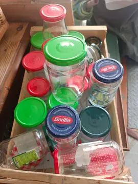 lots de pots en verre