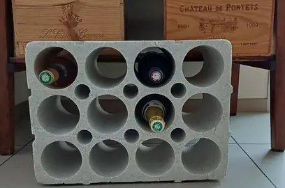 Casier à 12 bouteilles léger en polystyrène