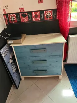 chambre enfant bleue