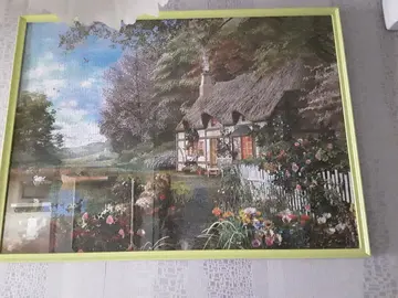 puzzle encadré sous verre