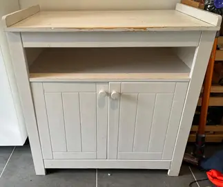 commode (+extension table a langer) bois massif