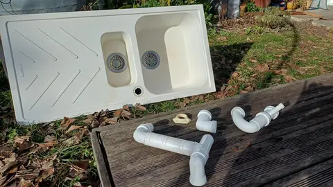 Evier en granit blanc Luisina