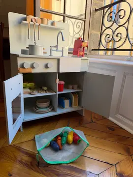 Cuisine bois enfant + accesoires