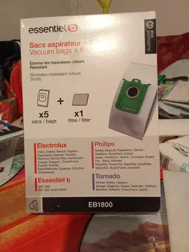 4 sacs aspirateur EB1800
